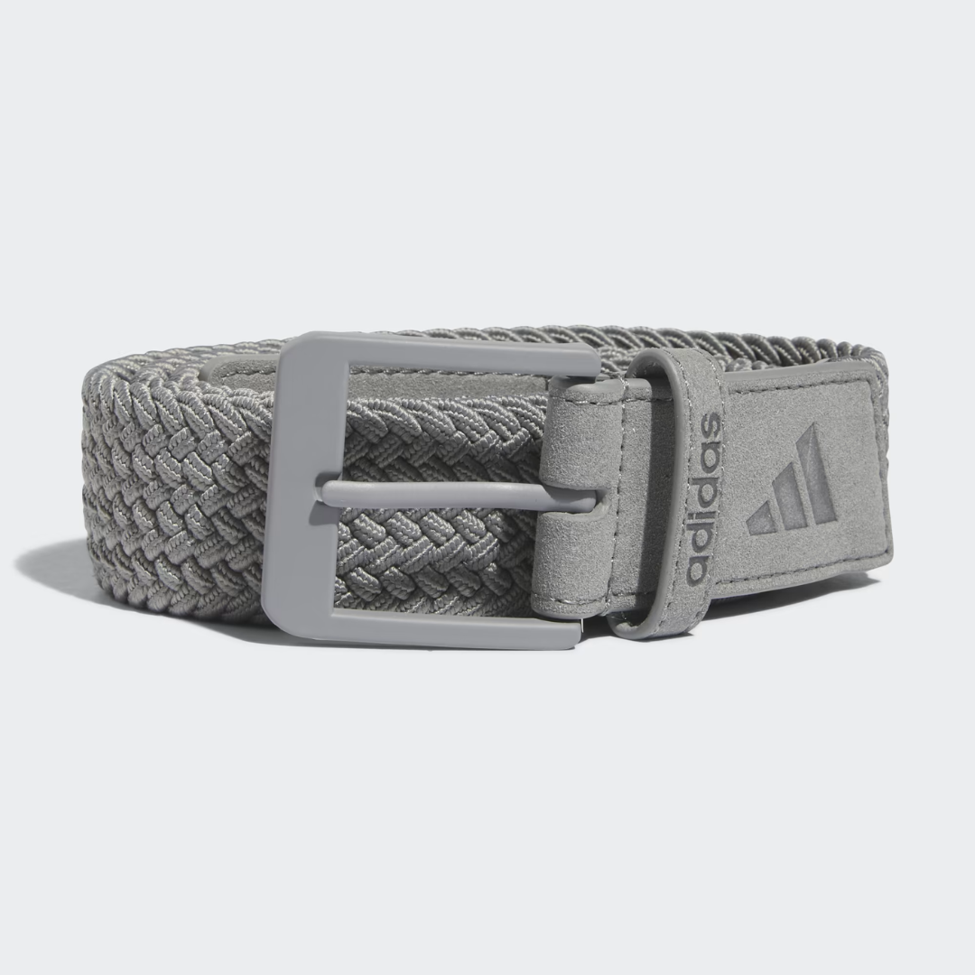 Braided Stretch Belt Grey