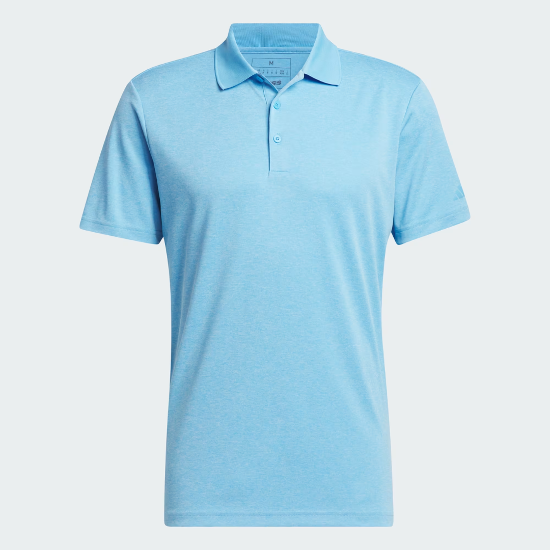 adidas Adi Performance Heathered Polo Shirt Semi Blue