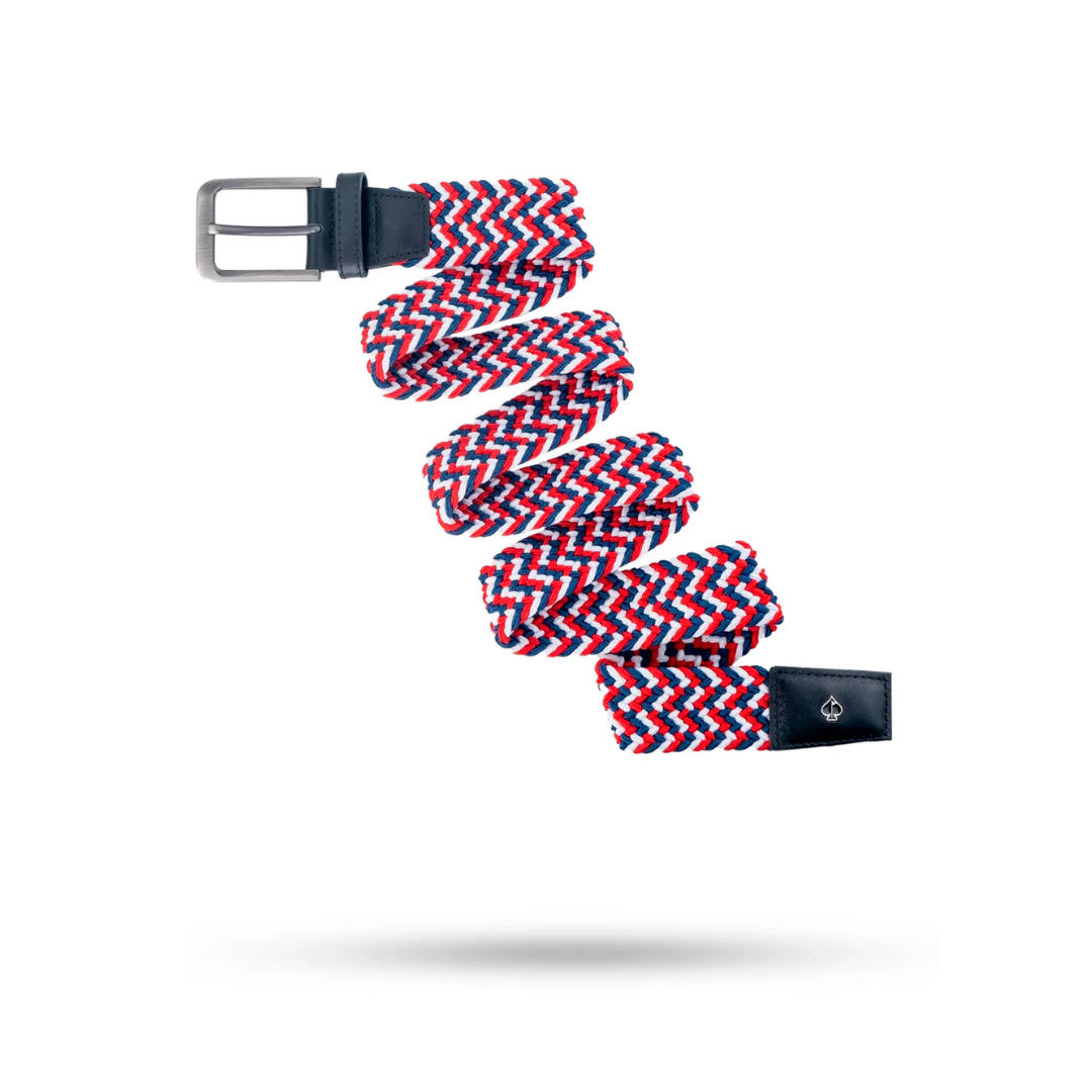 Pins Belt - Red White & Blue