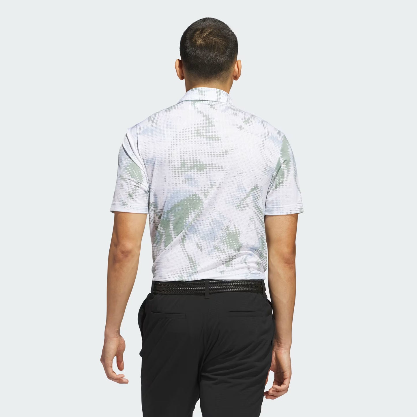 White Ultimate365 Printed Mesh Polo Shirt