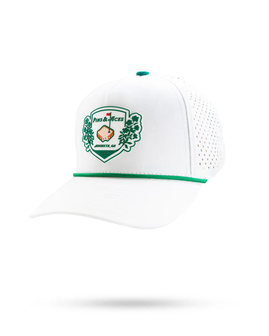 Pimento Crest - Perforated Rope Hat White