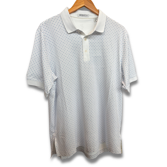 Quad Polo White/Chambray/Lilaz