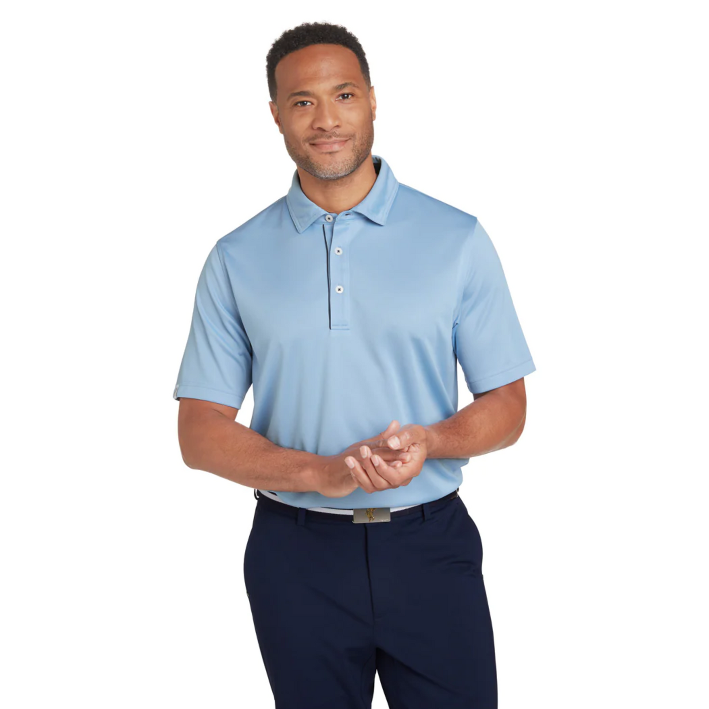 Cool Tech Polo Chambray