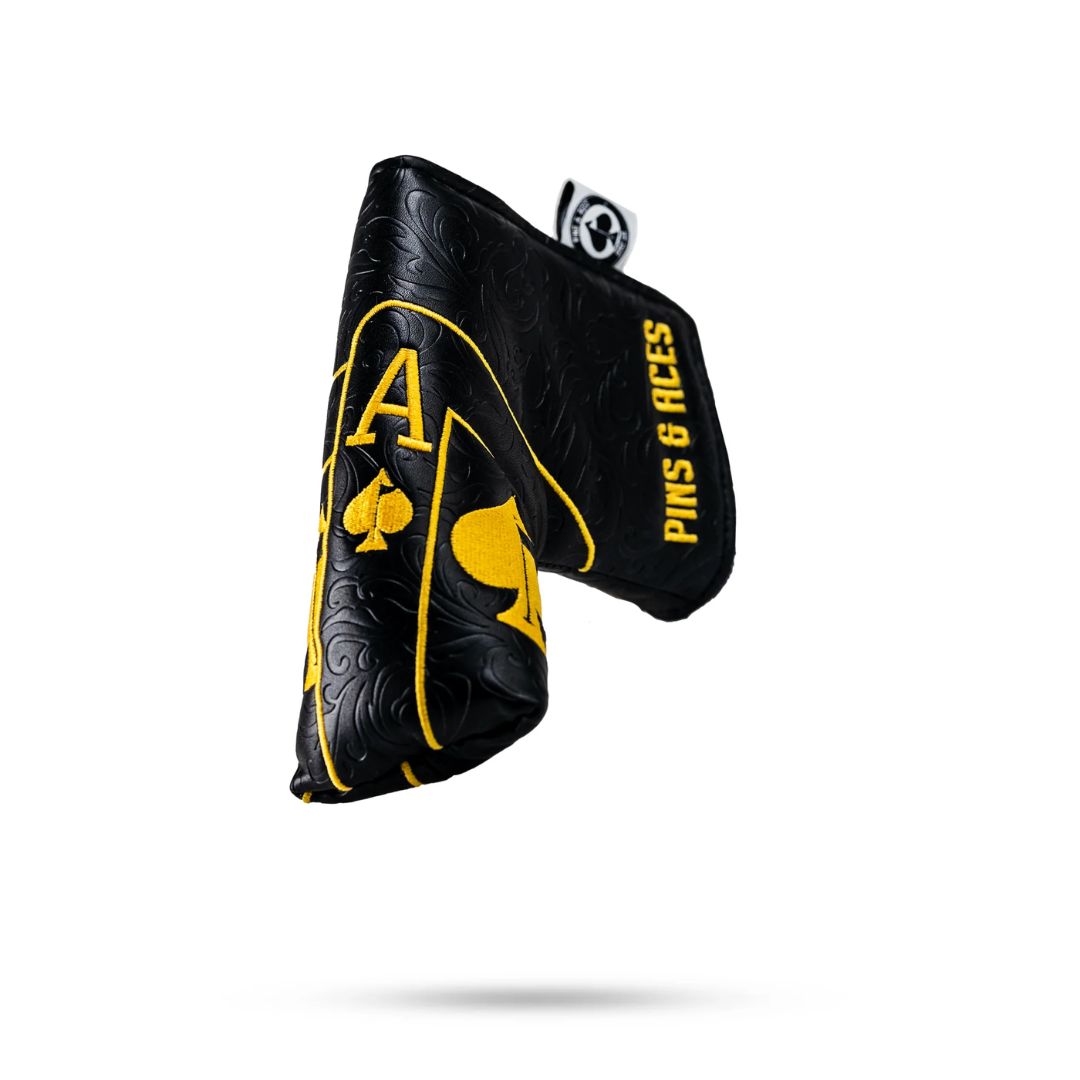 Black Gold Ace of Spades Blade Putter Cover