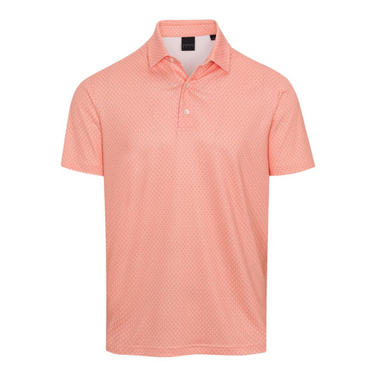 Monogram Print Performance Polo