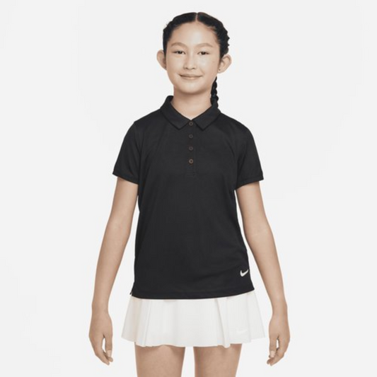 Nike Dri Fit Victory Short Sleeve Girls Golf Polo