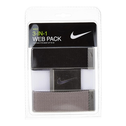 Nike 3-In-1 Web Pack W/ Black Hardware Black/White/Grey