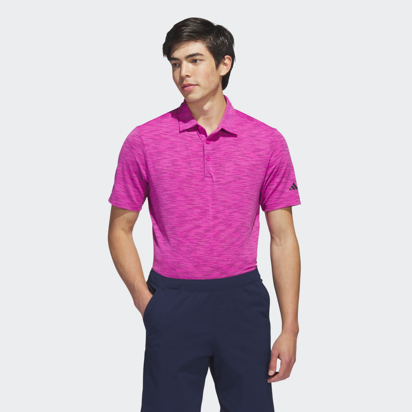 Mens adidas Space Dye Golf Polo