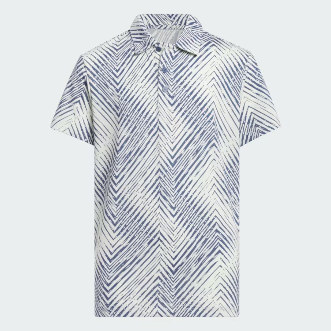 Herringbone Scripted Polo Shirt Kids