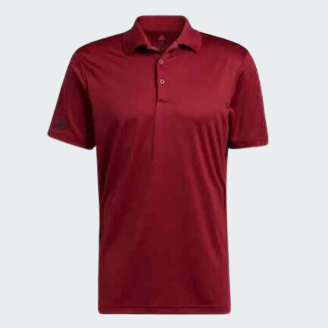 adidas Mens Short Sleeve Performance Golf Polo