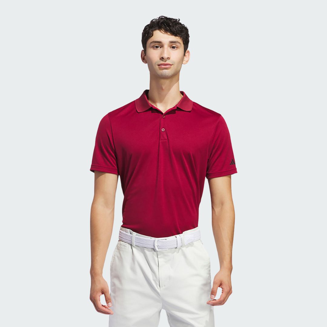 adidas Mens Short Sleeve Performance Golf Polo