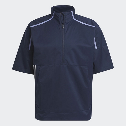 Mens Core Provisional Short-Sleeve 1/2 Zip Golf Jacket Navy
