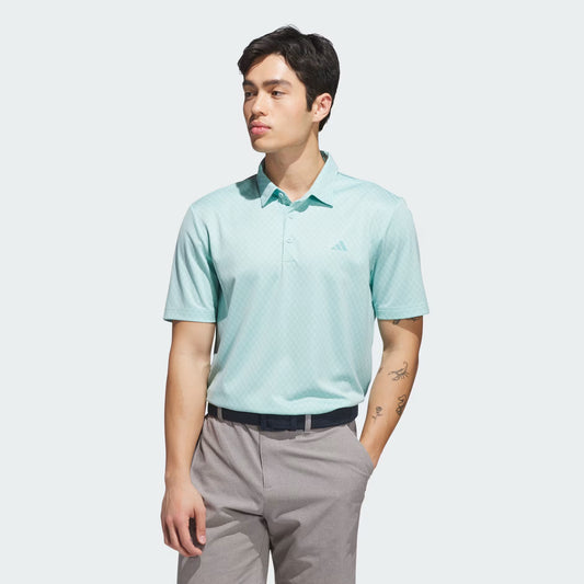 Core Print Polo Sea Aqua
