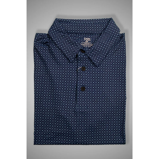 Navy Dotted Polo